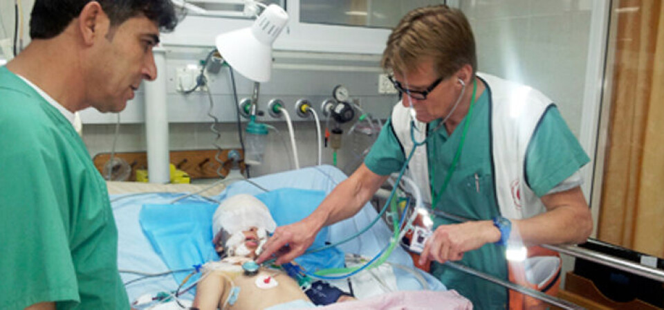 Mads Gilbert på jobb i Gaza ved en tidligere anledning. Foto: Arkivfoto