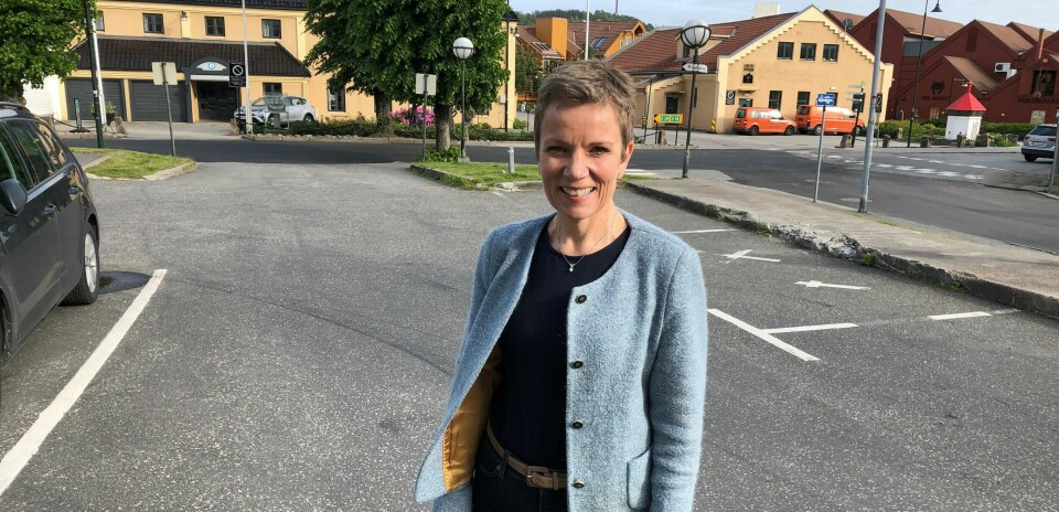 Marit Hermansen, president i Legeforeningen, avholder landsstyremøte i Kristiansand.  Foto: Anne Grete Storvik