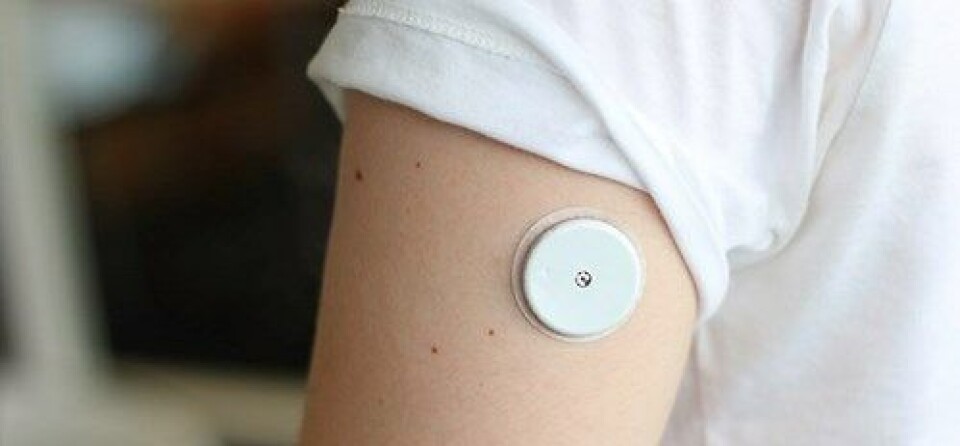 SENSOR: Det nye flash glukosemålingssystemet FreeStyle Libre gjør at man ikke lenger trenger å stikke seg til blods. Foto: Diabetesforbundet