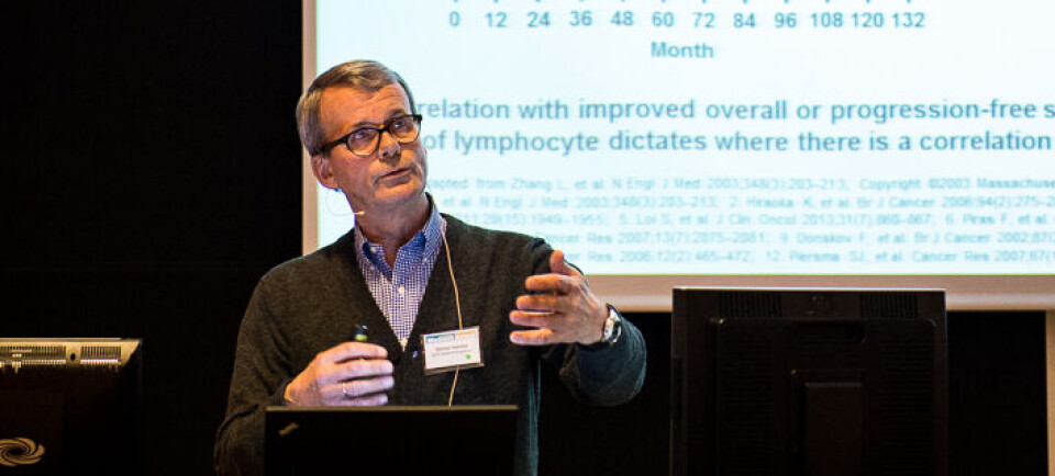 FORNØYD: Professor Steinar Aamdal er glad for at ipilimumab tas inn i retningslinjene. Foto: Rune Thorstein