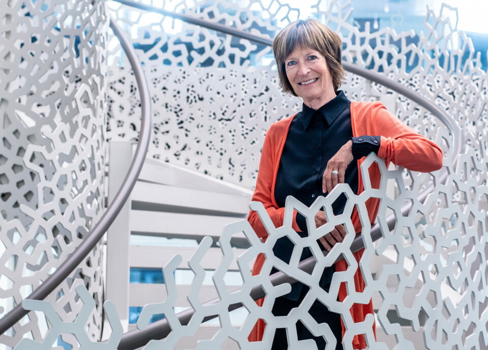 DNA-TRAPPEN: Til vanlig er det «trappe-møte» i DNA-trappen hver fjortende dag hos SLV, og under pandemien gjennomføres møtene digitalt. Trappen går gjennom alle etasjer og bidrar til å utvide kontakt i organisasjonen. Foto: Vidar Sandnes Foto: DNA-TRAPPEN: Til vanlig er det «trappe-møte» i DNA-trappen hver fjortende dag hos SLV, og under pandemien gjennomføres møtene digitalt. Trappen går gjennom alle etasjer og bidrar til å utvide kontakt i organisasjonen. Foto: Vidar Sandnes Foto: