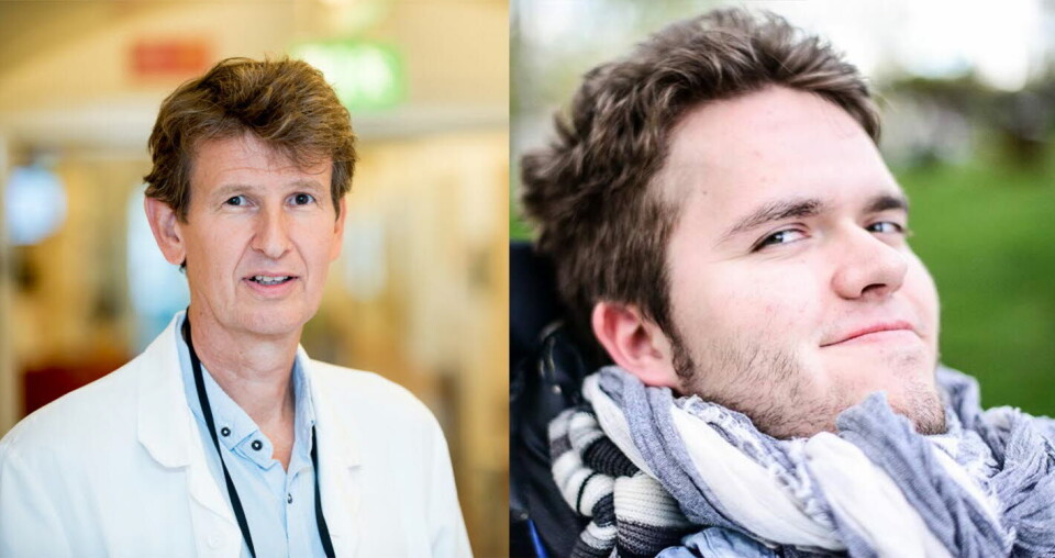 LITEN TRO: Verken klinikkleder Terje Rootwelt ved barneklinikken på OUS, eller Ola Schrøder Røyset i SMA Norge, tror compassionate use-programmet blir aktuelt i Norge med det første. Foto: Vidar Sandnes / Privat