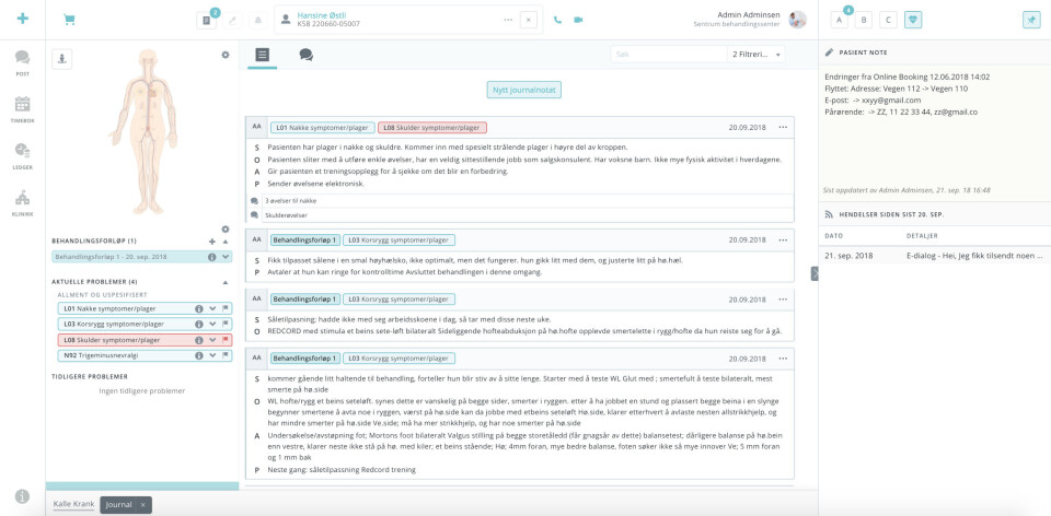 NY HELSEPLATTFORM: Skjermdump fra Pasientsky. NY HELSEPLATTFORM: Skjermdump fra Pasientsky.