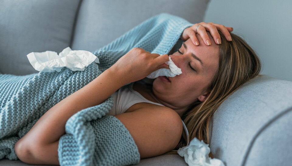 Det har er langt færre som er syke med luftveisinfeksjoner nå enn i desember. Det sier FHI i sin siste ukesrapport. llustrasjonsfoto: Getty Images