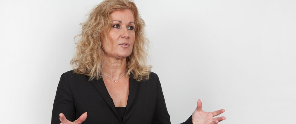 KLART UTGANGSPUNKT: – Prinsippet om at alle enhetspriser er å regne som forretningshemmeligheter må ligge fast, enten det er et legemiddel som kom på markedet i går, eller for 20 år siden. Med det som utgangspunkt er vi selvfølgelig villige til å gå i dialog med RHF-ene, sier  Karita Bekkemellem i Legemiddelindustrien (LMI). Foto: Espen Snipstad/LMI Foto: