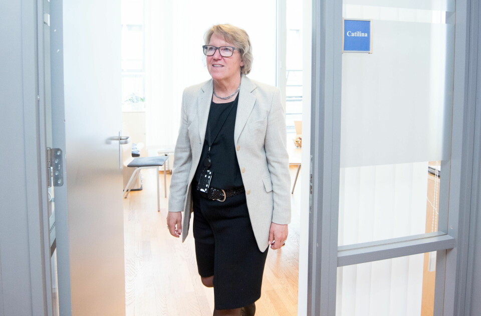 HAR BESTEMT SEG: Administrerende direktør Alice Beathe Andersgaard i Sykehuset Innlandet.  Foto: Vidar Sandnes