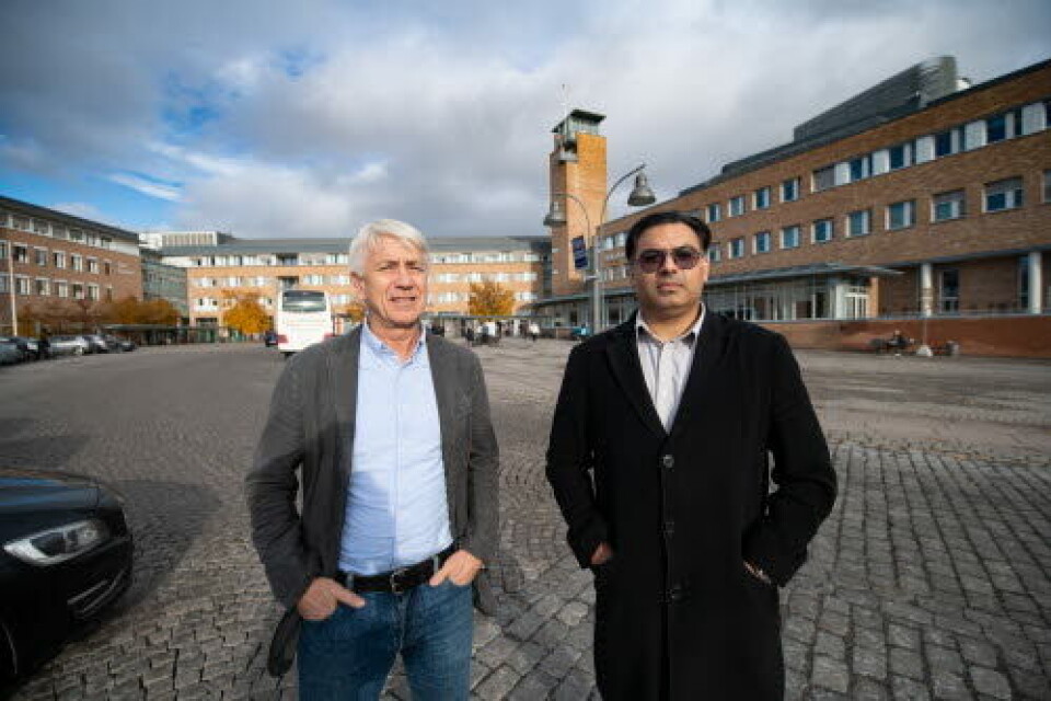 NYE FUNN: Javed Iqbal Mahmood og Reidar Tyssen ved Universitetet i Oslo har kartlagt livstilfredshet og drikkevaner blant norske leger. Foto: Vidar Sandnes