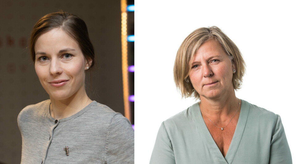 LEGENES NYE LEDER?: Anne-Karin Rime og Kristin Utne, som leder henholdsvis Overlegeforeningen og Yngre legers forening i dag, kan være aktuelle kandidater til å bli Legeforeningens nye leder. Ingen av dem vil svare på om de stiller som presidentkandidat. Foto: Vidar Sandnes/Legeforeningen LEGENES NYE LEDER?: Anne-Karin Rime og Kristin Utne, som leder henholdsvis Overlegeforeningen og Yngre legers forening i dag, kan være aktuelle kandidater til å bli Legeforeningens nye leder. Ingen av dem vil svare på om de stiller som presidentkandidat. Foto: Vidar Sandnes/Legeforeningen