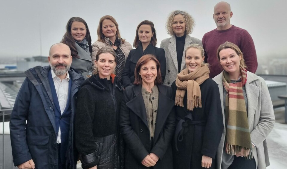 NYE NOVARTIS-TOPPER: Her er den nye ledergruppen i Novartis Norge. Øverst f.v. Karine Skaret, Eli Bergli, Kari Rolfsjord, Barbra Terjesen, Tarje Bergdahl. Nede f.v. Øystein Bach, Helene H. Skatvedt, Veronika Barrabés, Veronica Gran, og Wenche Hægh. Foto: Novartis Norge NYE NOVARTIS-TOPPER: Her er den nye ledergruppen i Novartis Norge. Øverst f.v. Karine Skaret, Eli Bergli, Kari Rolfsjord, Barbra Terjesen, Tarje Bergdahl. Nede f.v. Øystein Bach, Helene H. Skatvedt, Veronika Barrabés, Veronica Gran, og Wenche Hægh. Foto: Novartis Norge