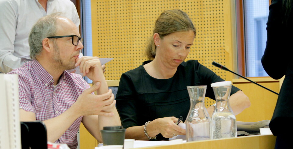 Direktør for myndighetskontakt Tor Frostelid i AstraZeneca og partner Beret Sundet i advokatfirmaet BA-HR. Arkivfoto. Foto: