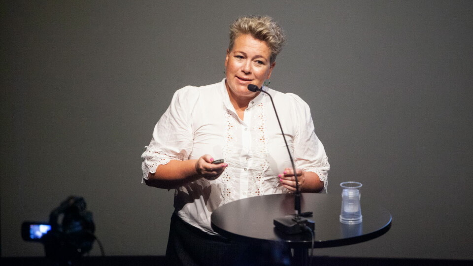 HARDE FAKTA: – Dersom målet er en fordobling av antallet kliniske legemiddelstudier innen 2025, så må vi se en 15 prosent økning hvert år. Så langt dette første halvåret har vi gått ned i antallet kliniske studier, sa Siri Kolle, Vice President Clinical i Inven2, under et møte på Arendalsuka tirsdag. Foto: Lars Brock Nilsen