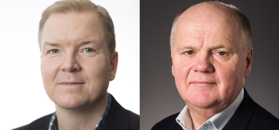 ULIK TILNÆRMING: Dekanene Björn Gustafsson og Frode Vartdal ved henholdsvis NTNU og Universitetet i Oslo. Foto: NTNU/UiO