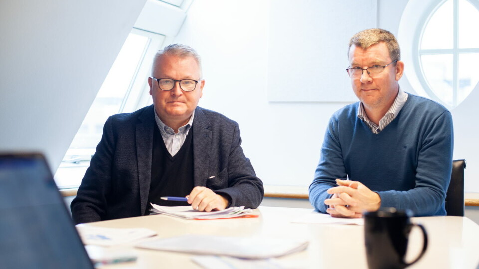 KLARE ANBEFALINGER: – Myndighetene må få en forståelse av viktigheten av tiltakene. Nå har de rapporten, med klare anbefalinger om markedsrelaterte tiltak, sier Kjetil Berg (t.v), som er daglig leder i interesseorganisasjonen Farma Norge. Her med Elling Berg, styreleder i Farma Norge og daglig leder i Orion Pharma AS. Foto: Lar Brock Nilsen KLARE ANBEFALINGER: – Myndighetene må få en forståelse av viktigheten av tiltakene. Nå har de rapporten, med klare anbefalinger om markedsrelaterte tiltak, sier Kjetil Berg (t.v), som er daglig leder i interesseorganisasjonen Farma Norge. Her med Elling Berg, styreleder i Farma Norge og daglig leder i Orion Pharma AS. Foto: Lar Brock Nilsen