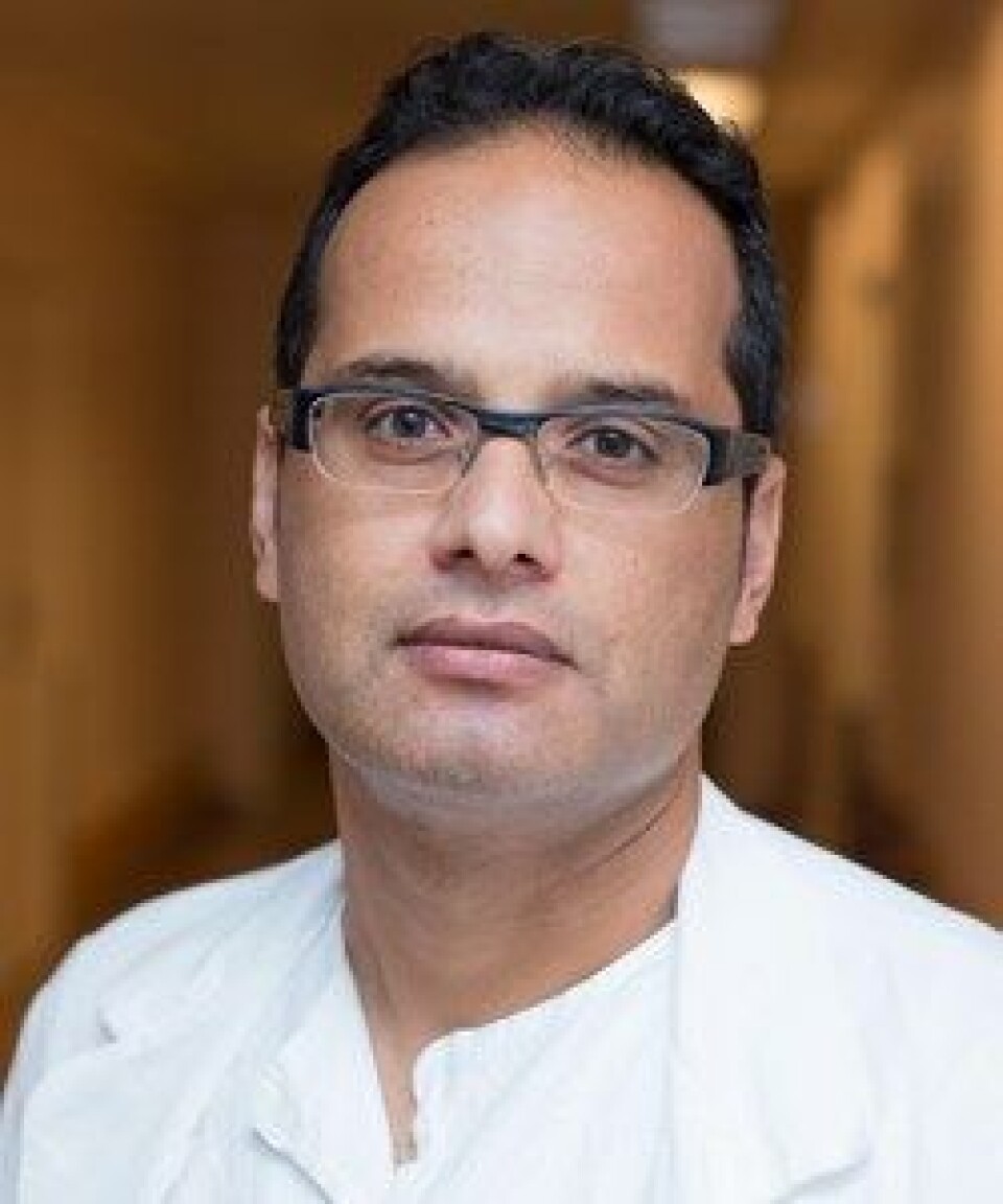 - Vår studie viser at de klassiske parameterne ved indikasjon for operasjon ikke sier noe om pasientens preferanser eller risikovillighet, sier LIS-lege Amjad Hussain.
Foto: Vidar Sandnes - Vår studie viser at de klassiske parameterne ved indikasjon for operasjon ikke sier noe om pasientens preferanser eller risikovillighet, sier LIS-lege Amjad Hussain.
Foto: Vidar Sandnes