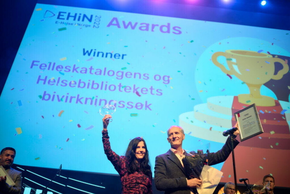 VINNERE: Juryen skriver blant annet at løsningen vil spare fastlegene for tid og gjøre gjennomgang av medisinlister mer effektiv. Foto: Ard Jongsma / Stillwords VINNERE: Juryen skriver blant annet at løsningen vil spare fastlegene for tid og gjøre gjennomgang av medisinlister mer effektiv. Foto: Ard Jongsma / Stillwords