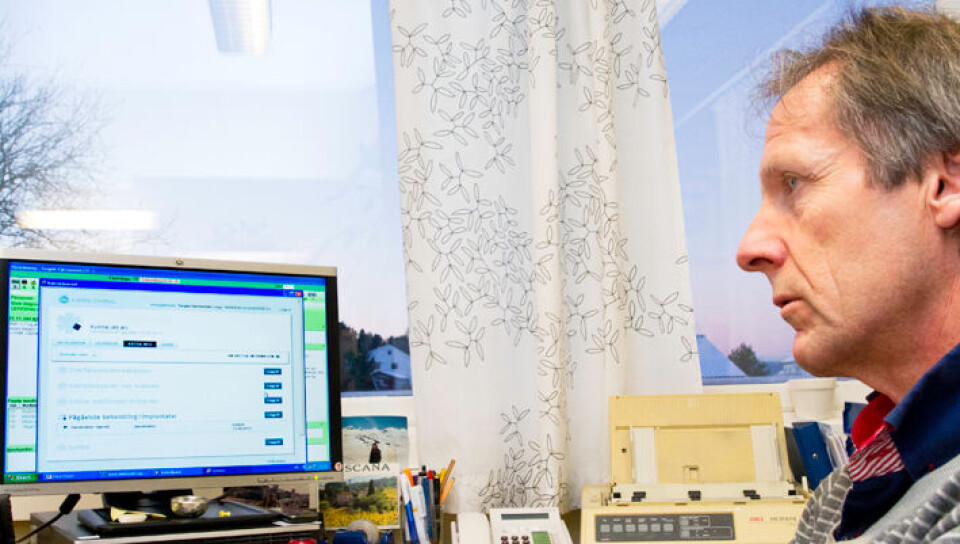 Fastlege Torgeir Fjermestad er en av åtte leger som har prøvd ut kjernejournalen i en forhåndspilot. Foto: Unni Skoglund
