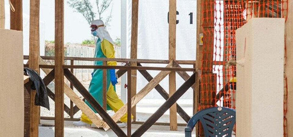 NORSK EBOLAINNSATS: Ved dette behandlingssenteret i Moyamba, Sierra Leone hadde norske myndigheter 45 helsearbeidere i tjeneste. Foto: Magnus Endal/Helse Bergen