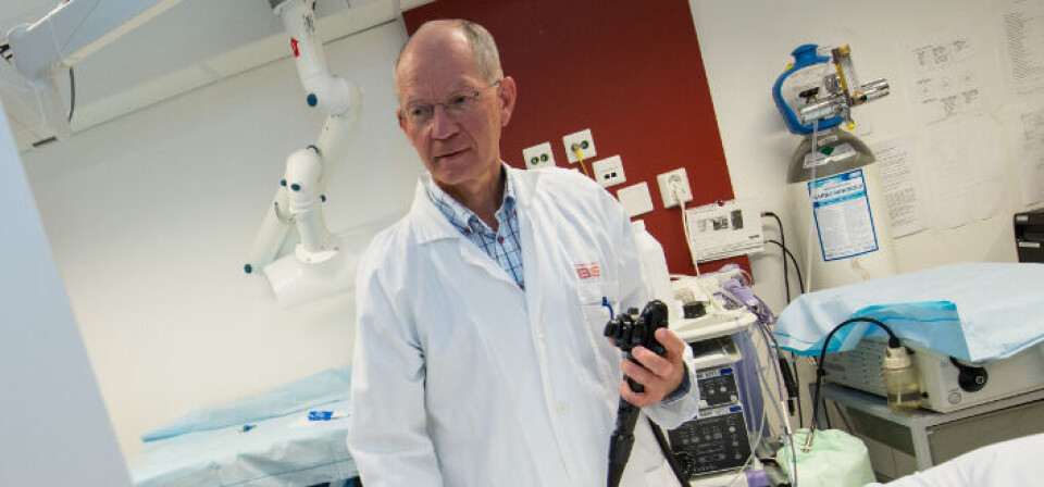 TARMKREFT: Professor Geir Hoff har forsket på screening for tarmkreft i en årrekke. Foto: Vidar Sandnes TARMKREFT: Professor Geir Hoff har forsket på screening for tarmkreft i en årrekke. Foto: Vidar Sandnes