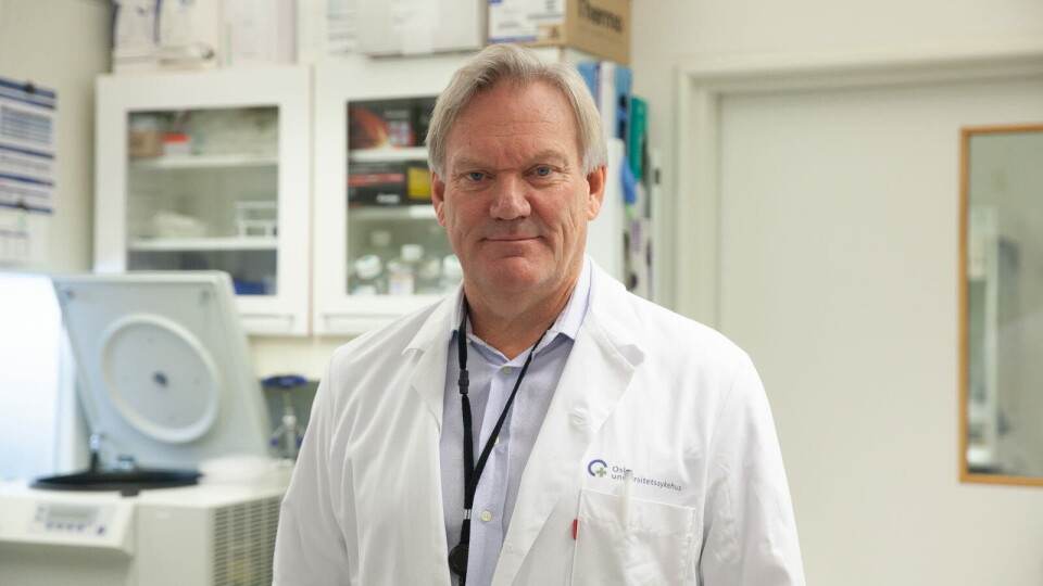 Per Morten Sandset, som blant annet forsker på hvordan genredigeringsteknologien CRISPR og stamcelleteknologi kan benyttes i behandlingen av blødere, er bekymret for at krisen i Forskningsrådet kan ramme helseforskningen hardt. Foto: DM arkiv / Lasse Moe Foto: Per Morten Sandset, som blant annet forsker på hvordan genredigeringsteknologien CRISPR og stamcelleteknologi kan benyttes i behandlingen av blødere, er bekymret for at krisen i Forskningsrådet kan ramme helseforskningen hardt. Foto: DM arkiv / Lasse Moe Foto:
