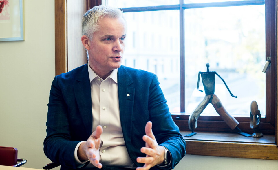 'DET VIRKER IKKE': Psykologforeningens president Tor Levin Hofgaard sier han er lei av politiske signaler og oppdragsdokumenter: – Dette har Bent Høie prøvd år etter år, i snart fem år. Det virker ikke. Han har sagt at han er sur. Det virker ikke, sier Hofgaard. Foto: Vidar Sandnes 'DET VIRKER IKKE': Psykologforeningens president Tor Levin Hofgaard sier han er lei av politiske signaler og oppdragsdokumenter: – Dette har Bent Høie prøvd år etter år, i snart fem år. Det virker ikke. Han har sagt at han er sur. Det virker ikke, sier Hofgaard. Foto: Vidar Sandnes