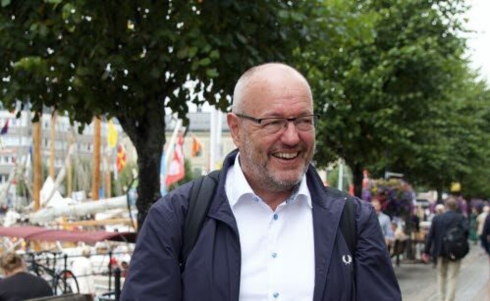 FORNØYD: – Nye OUS er et viktig prosjekt for hele Norge, sier OUS-styreleder Gunnar Bovim. Her avbildet da han deltok på Arendalsuka i august.
Foto: Julie Kalveland FORNØYD: – Nye OUS er et viktig prosjekt for hele Norge, sier OUS-styreleder Gunnar Bovim. Her avbildet da han deltok på Arendalsuka i august.
Foto: Julie Kalveland