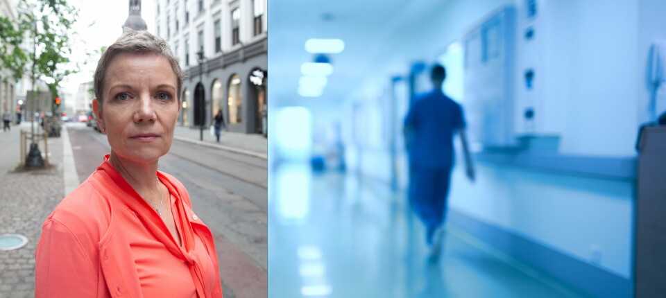 FOKUS PÅ RUTINER: – Vi har vært opptatt av at det må være gode rutiner, som testing og isolering av pasienter, og tilgang på smittevernutstyr, slik at vi slipper å sette helsepersonell i karantene, sier Marit Hermansen (t.v.) i Legeforeningen. Foto: Vidar Sandnes/Getty Images