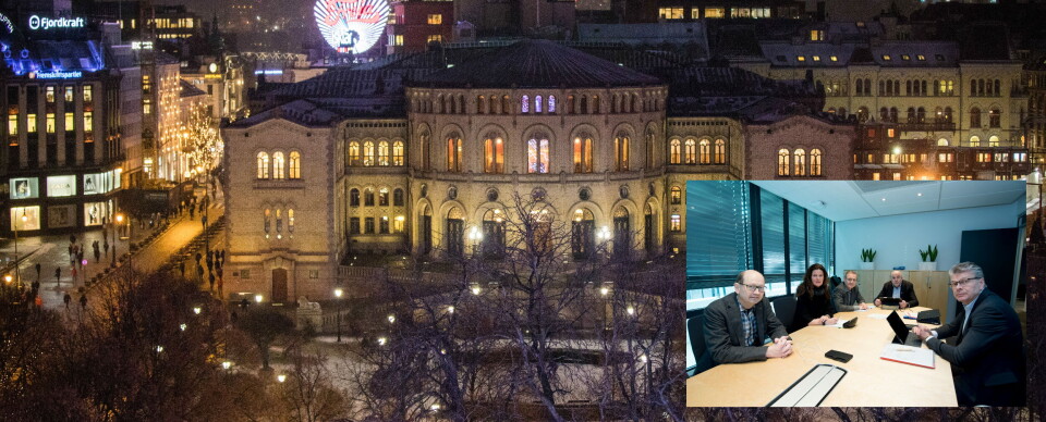 Helse- og omsorgskomiteen på Stortinget ga tirsdag sin innstilling til forslaget om å lovfeste Beslutningsforum for nye metoder. Beslutningforum (innfelt) består av direktørene for de regionale helseforetakene (RHF), samt en brukerrepresentant som er observatør. Foto: Stortinget /Vidar Sandnes Helse- og omsorgskomiteen på Stortinget ga tirsdag sin innstilling til forslaget om å lovfeste Beslutningsforum for nye metoder. Beslutningforum (innfelt) består av direktørene for de regionale helseforetakene (RHF), samt en brukerrepresentant som er observatør. Foto: Stortinget /Vidar Sandnes