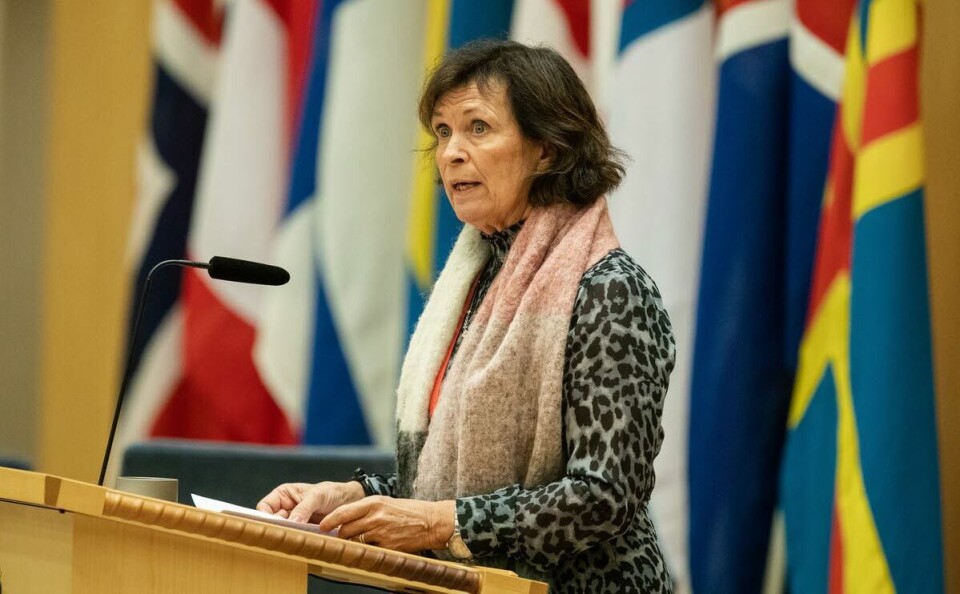 STERKERE SAMMEN: – Koronapandemien har vært en vekker, og Nordisk råd mener vi allerede nå bør begynne å forberede oss på neste krise. Det gjør vi best gjennom å se på Norden som én region – og samarbeide i stedet for å konkurrere oss imellom, sier leder Bente Stein Mathisen i Nordisk råds velferdsutvalg. Foto: Nordisk råd STERKERE SAMMEN: – Koronapandemien har vært en vekker, og Nordisk råd mener vi allerede nå bør begynne å forberede oss på neste krise. Det gjør vi best gjennom å se på Norden som én region – og samarbeide i stedet for å konkurrere oss imellom, sier leder Bente Stein Mathisen i Nordisk råds velferdsutvalg. Foto: Nordisk råd