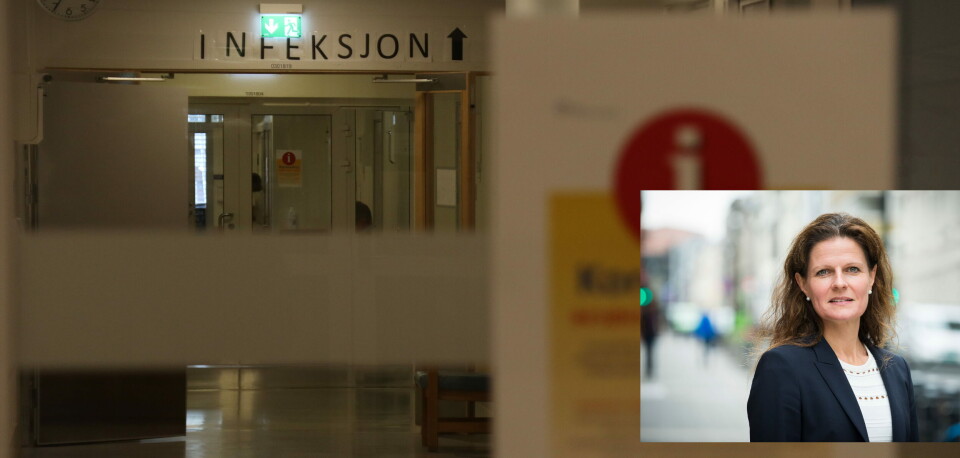I BEREDSKAP: – Desverre må jeg si at vi tror sannsynligheten for at dette har spredt seg til Oslo er veldig stor, sier Cathrine Lofthus, administrerende direktør i Helse Sør-Øst, til Dagens Medisin. Foto: OUS/HSØ I BEREDSKAP: – Desverre må jeg si at vi tror sannsynligheten for at dette har spredt seg til Oslo er veldig stor, sier Cathrine Lofthus, administrerende direktør i Helse Sør-Øst, til Dagens Medisin. Foto: OUS/HSØ