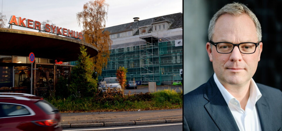 BØR VURDERES: Oslos nylig avgåtte helsebyråd Øystein Eriksen Søreide har foreslått å oppheve vedtaket om at storbylegevakt må ligge i tilknytning til akuttmottak, og mener Aker bør vurderes. Foto: