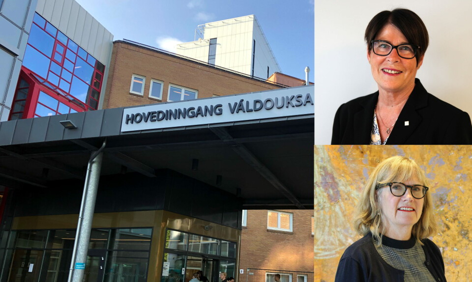 Sykehusdirektørene frykter at utredningen av sammenslåing av sykehusene de leder skal ende opp som en skinn-utredning. Sykehusdirektør ved Finnmarkssykehuset, Eva Håheim Pedersen (øverst), og sykehusdirektør ved UNN, Anita Schumacher. Foto: Anne Grete Storvik, Andrea Kovanen Sæten, Finnmarkssykehuset, arkiv. Foto: Sykehusdirektørene frykter at utredningen av sammenslåing av sykehusene de leder skal ende opp som en skinn-utredning. Sykehusdirektør ved Finnmarkssykehuset, Eva Håheim Pedersen (øverst), og sykehusdirektør ved UNN, Anita Schumacher. Foto: Anne Grete Storvik, Andrea Kovanen Sæten, Finnmarkssykehuset, arkiv. Foto: