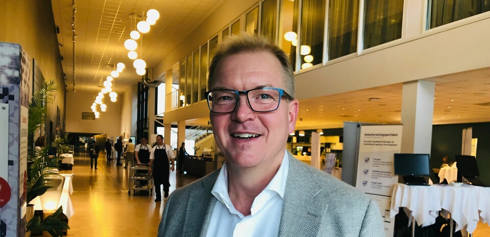 VIL UTDANNE IT-LEGER: Dekan Björn Gustafsson ved Fakultet for medisin og helsevitenskap ved NTNU, holdt nylig innlegg på HEMIT-konferansen i Trondheim om planene for den nye utdanningen. 
 Foto: