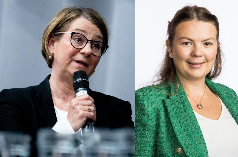 UENIGE: Tone Wilhelmsen Trøen (t.v) og Høyre stemte for forslaget om å be regjeringen oppheve innstrammingene for migrenepasienters bruk av CGRP-hemmere. Lisa Marie Ness Klungland og Senterpartiet stemte imot. – Vi er politikere, ikke leger, sier Klungland. – Nå håper vi at pasientene snart kan puste lettet ut dersom vi får denne innstrammingen reversert, sier Trøen. Bilder i montasje: Vidar Sandes/Stortinget Foto: UENIGE: Tone Wilhelmsen Trøen (t.v) og Høyre stemte for forslaget om å be regjeringen oppheve innstrammingene for migrenepasienters bruk av CGRP-hemmere. Lisa Marie Ness Klungland og Senterpartiet stemte imot. – Vi er politikere, ikke leger, sier Klungland. – Nå håper vi at pasientene snart kan puste lettet ut dersom vi får denne innstrammingen reversert, sier Trøen. Bilder i montasje: Vidar Sandes/Stortinget Foto:
