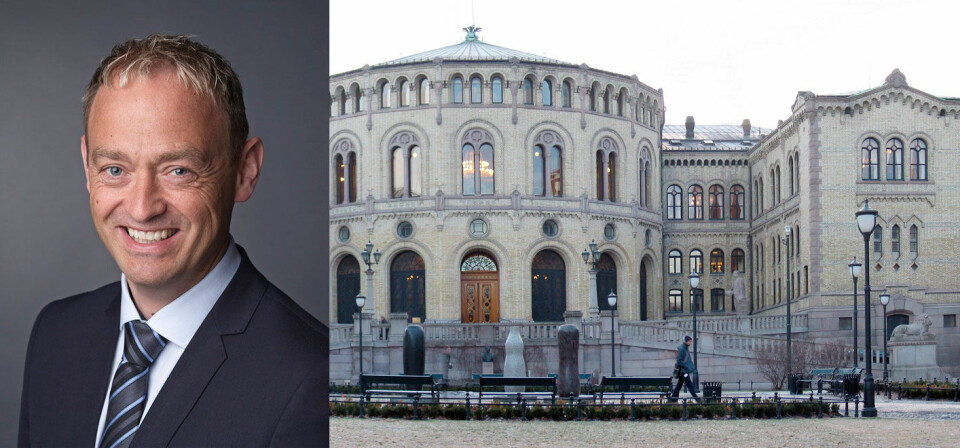 Espen Remme, adminstrerende direktør for Helse Møre og Romsdal HF, så ikke til Stortingets vedtak da foretaket vedtok ny organisasjonsmodell. Foto: Helse MR/Stortinget