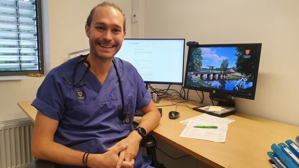 FØRSTEFORFATTER: Nicolay J. Harbin, stipendiat ved Antibiotikasenteret for primærmedisin ved Universitetet i Oslo og kommunelege i Fredrikstad, er førsteforfatter av studien. Foto: Privat FØRSTEFORFATTER: Nicolay J. Harbin, stipendiat ved Antibiotikasenteret for primærmedisin ved Universitetet i Oslo og kommunelege i Fredrikstad, er førsteforfatter av studien. Foto: Privat