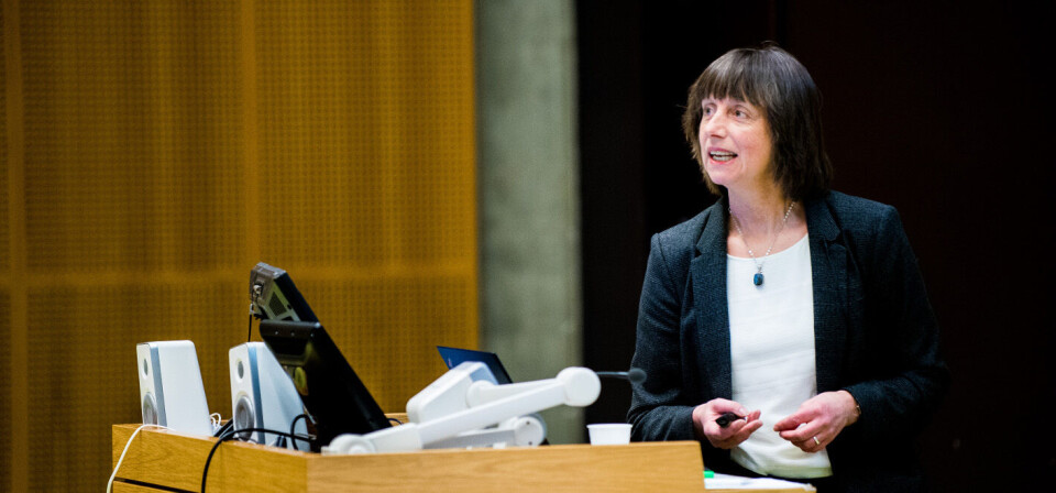 ENKLE LØSNINGER: – Vi trenger ikke en enorm helseanalyseplattform, men vi trenger enkle løsninger for å komme i gang, mener UiO-professor og direktør i Kreftregisteret, Giske Ursin. Foto: Vidar Sandnes Foto: