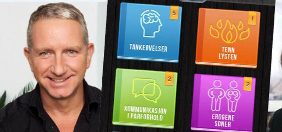SEX-RÅD PÅ MOBIL: Sexologen Trond Daae-Johansen står bak sex-appen. Foto:
