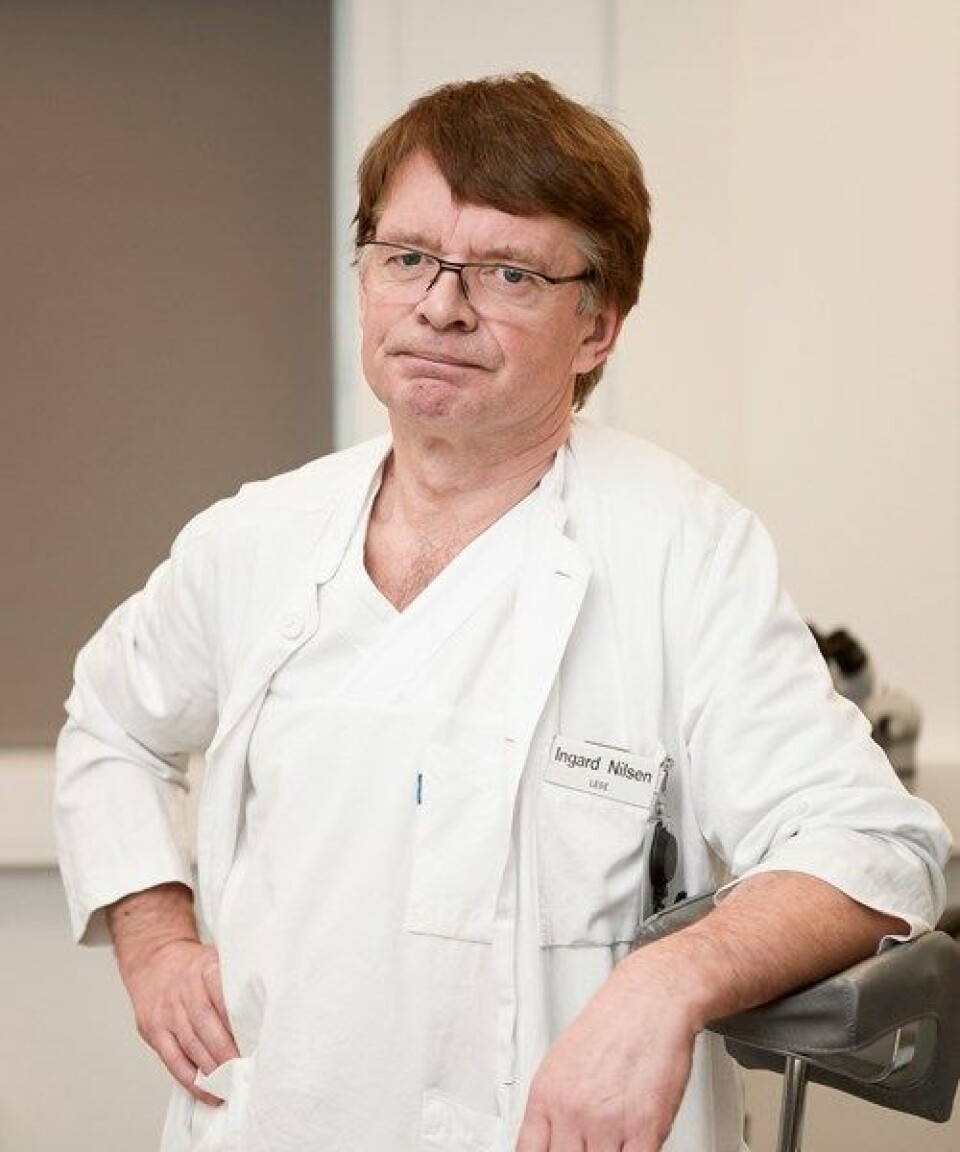SAMARBEID: Samarbeidet med jordmødrene i primærhelsetjenesten er godt, sier Ingard Nilsen ved Kvinneklinikken, UNN.
Foto: Jan Fredrik Frantzen