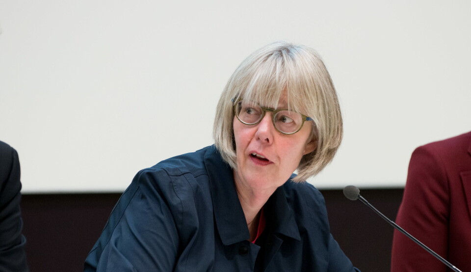 VIL IKKE KOMMENTERE STUDIEKONFLIKT: – Når det gjelder klagen fra Helse Bergen er denne under behandling i departementet, og det er derfor ikke naturlig at vi kommenterer denne nå, sier statssekretær Anne Grethe Erlandsen i Helse- og omsorgsdepartementet. Foto: Vidar Sandnes