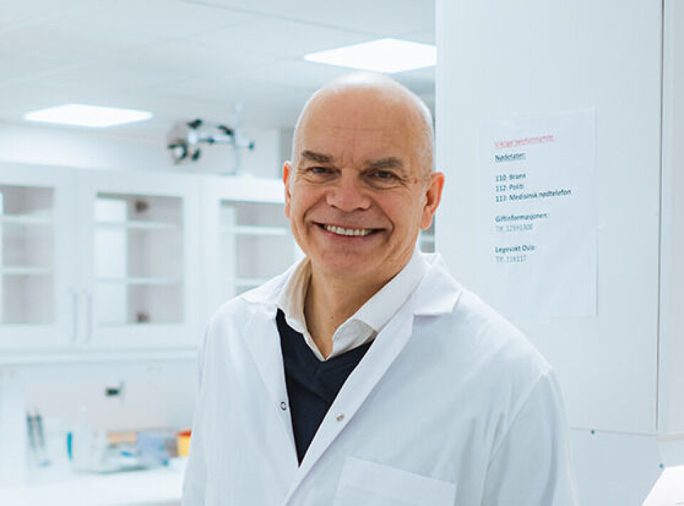 NY LEDER: Hans-Christian Åsheim i biomedisin-laboratoriet ved Høyskolen Kristiania. Han blir både dekan ved School of Health Sciences og professor i immunologi. Foto: Jonatan Arvid Quintero