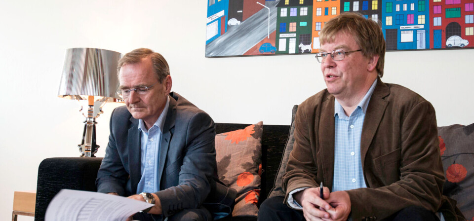 UKLARE KRITERIER:
Pasienten skal være i en helt spesiell unntakssituasjon, sier fagdirektør og leder av Bestillingsforum, Baard-Christian Schem (t.h). Til venstre leder av Beslutningsforum, Lars Vorland. Foto: Arkivfoto UKLARE KRITERIER:
Pasienten skal være i en helt spesiell unntakssituasjon, sier fagdirektør og leder av Bestillingsforum, Baard-Christian Schem (t.h). Til venstre leder av Beslutningsforum, Lars Vorland. Foto: Arkivfoto