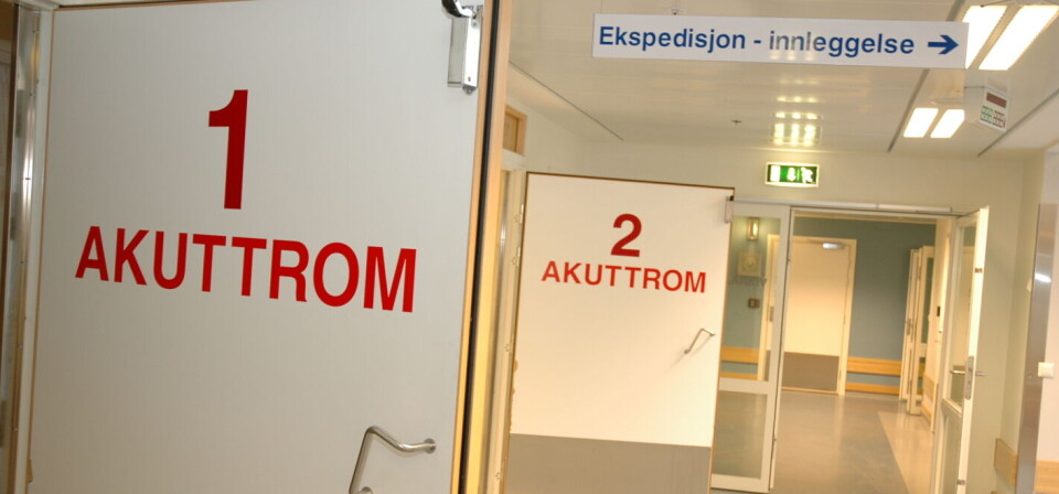 AKUTTMOTTAK: Flere av avvikene ved tilsyn viser at pasienter med sepsis blir for dårlig observert og ikke får rask nok behandling på akuttmottaket. Arkivfoto: Ann-Elin Wang Foto: