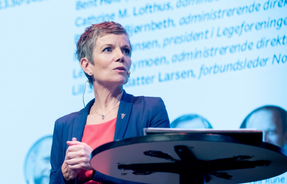 VIL JOBBE MINDRE: Marit Hermansen er president i Legeforeningen. Foreningen varsler streik fra mandag for å jobbe færre timer i uken på legevakt. Foto: Vidar Sandnes VIL JOBBE MINDRE: Marit Hermansen er president i Legeforeningen. Foreningen varsler streik fra mandag for å jobbe færre timer i uken på legevakt. Foto: Vidar Sandnes