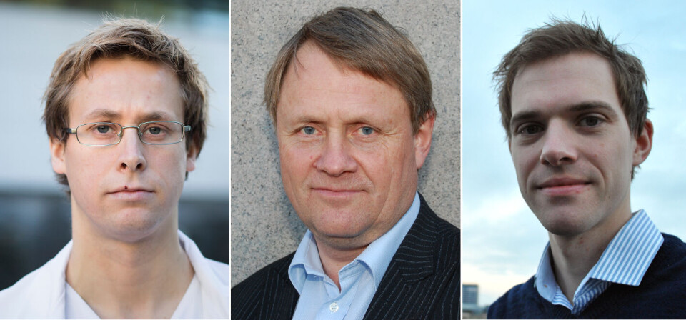SAMSTEMT: Medisinstudentene, legene i spesialisering (LIS) og overlegene har alle bekymringer rundt den nye spesialistutdanningen. Fra venstre Christopher Elnan Kvistad, Eivind Valestran og Jon Helle.
Foto: