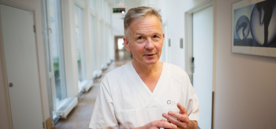OPPDAGE TIDLIGERE: – Den største fordelen med tarmkreftscreening er at man oppdager kreft i mye tidligere stadium, som gir bedre prognose og mindre risiko for spredning, sier Thomas de Lange, som leder Screeningprogrammet mot tarmkreft i Kreftregisteret. Foto: Anette Andresen OPPDAGE TIDLIGERE: – Den største fordelen med tarmkreftscreening er at man oppdager kreft i mye tidligere stadium, som gir bedre prognose og mindre risiko for spredning, sier Thomas de Lange, som leder Screeningprogrammet mot tarmkreft i Kreftregisteret. Foto: Anette Andresen