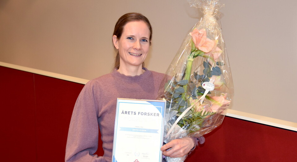 FORSKERPRIS: Anita Sveen har vunnet prisen som årets forsker 2020 ved institutt for kreftforskning ved Radiumshospitalet. Foto: Michael Chr. A. Simonsen Foto: FORSKERPRIS: Anita Sveen har vunnet prisen som årets forsker 2020 ved institutt for kreftforskning ved Radiumshospitalet. Foto: Michael Chr. A. Simonsen Foto: