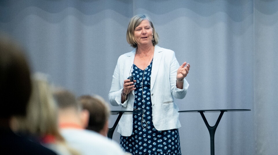 GLAD: President i Legeforeningen, Anne-Karin Rime, er glad for at foreningen har kommet til enighet med KS. Her er Rime avbildet da hun i forrige uke hadde et innlegg på Helsedirektoratets årlige fastlegekonferanse. Foto: Vidar Sandnes GLAD: President i Legeforeningen, Anne-Karin Rime, er glad for at foreningen har kommet til enighet med KS. Her er Rime avbildet da hun i forrige uke hadde et innlegg på Helsedirektoratets årlige fastlegekonferanse. Foto: Vidar Sandnes