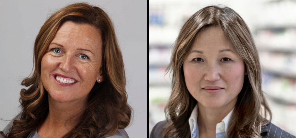 TO AV TRE: Margrethe Sunde (t.v.) er administrerende direktør for Boots Norge og Alliance Healthcare i Norge, mens Ros-Marie Grusén
er direktør for Norsk Medisinaldepot AS. Foto: Boots/NMD