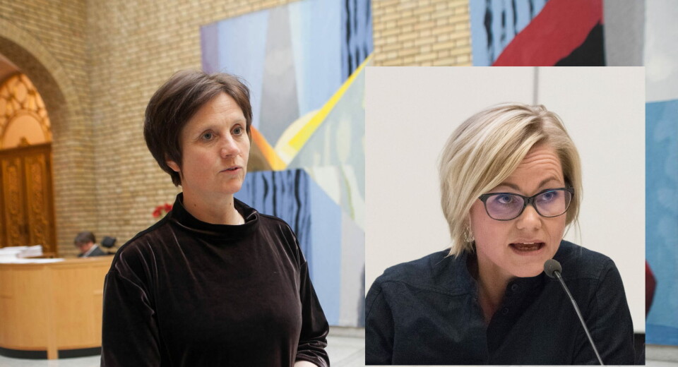 MÅ TA SLUTT: Kjersti Toppe (Sp) og Ingvild Kjerkol (Ap) mener det må bli slutt på gullkantede avtaler for sykehusledere som går av. Foto: Lasse Moe/Per Corneneliussen MÅ TA SLUTT: Kjersti Toppe (Sp) og Ingvild Kjerkol (Ap) mener det må bli slutt på gullkantede avtaler for sykehusledere som går av. Foto: Lasse Moe/Per Corneneliussen