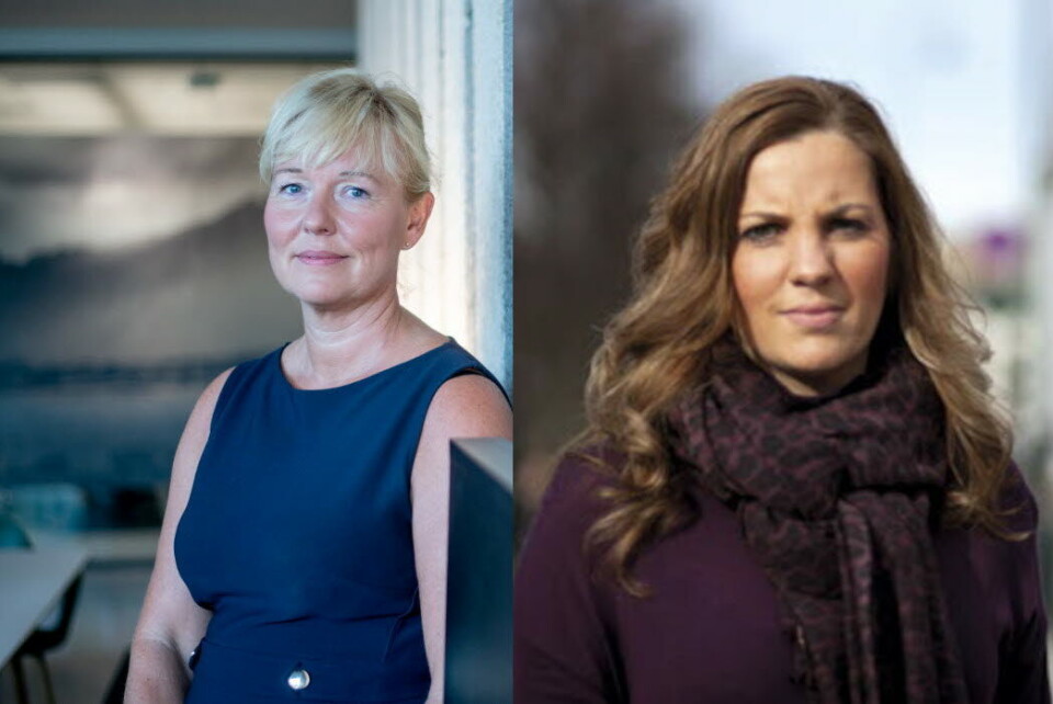 FELLES-FRONT: – Med dette dokumentet ønsker vi å være tydelige på hva våre to foreninger mener, sier Marte Kvittum Tangen, leder av NFA (t.v). Camilla Hansen Steinum, president for Den norske tannlegeforening til høyre i bildet. Foto: Vidar Sandnes/Tannlegeforeningen Foto: FELLES-FRONT: – Med dette dokumentet ønsker vi å være tydelige på hva våre to foreninger mener, sier Marte Kvittum Tangen, leder av NFA (t.v). Camilla Hansen Steinum, president for Den norske tannlegeforening til høyre i bildet. Foto: Vidar Sandnes/Tannlegeforeningen Foto: